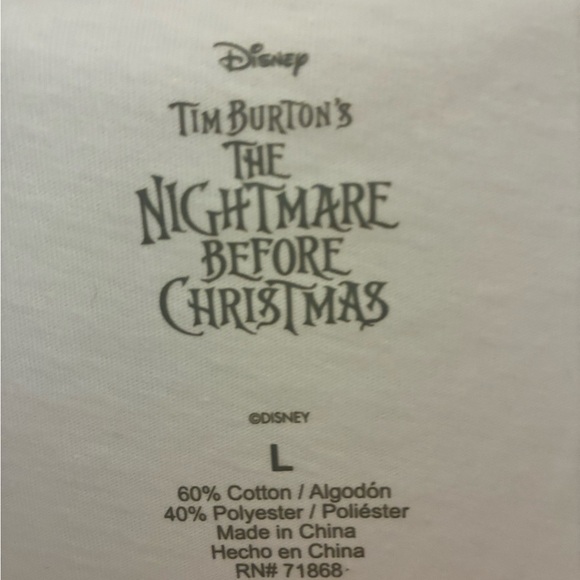 Disney Nightmare Before Christmas Graphic Tee - NWOT. Size Large - Picture 2 of 3